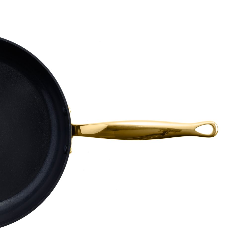 Barcelona Blue 2-delige Koekenpannenset 20+28cm blauw  gouden handvat