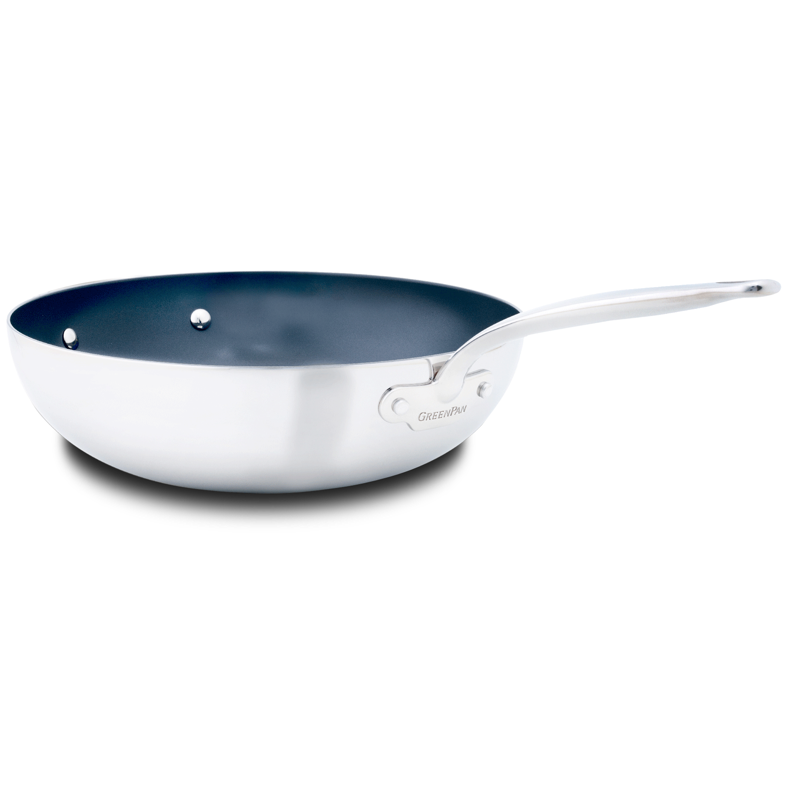 Barcelona Evershine Wokpan 17cm zilver