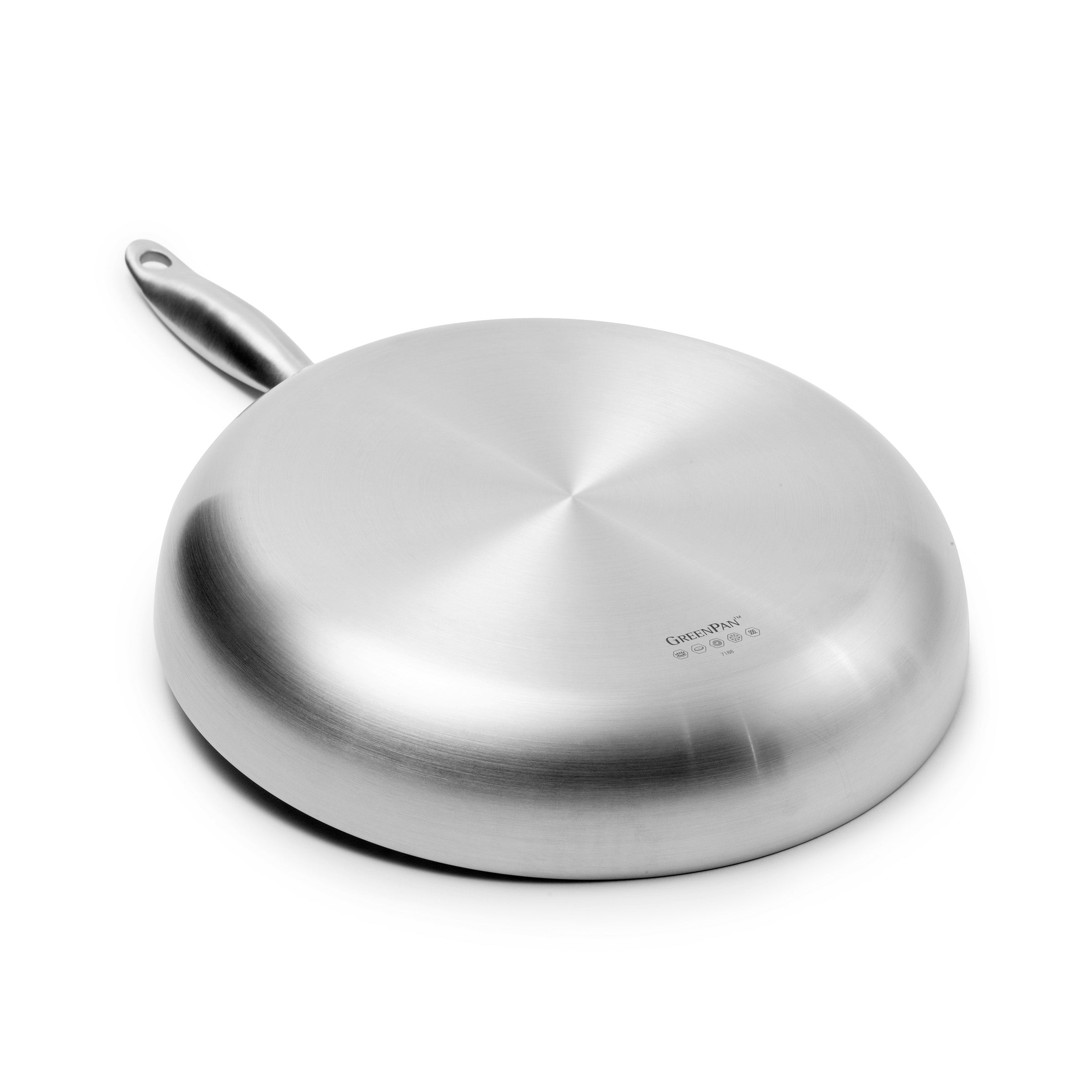 Venice Pro 3-delige set 28cm zilver koekenpan onderaanzicht