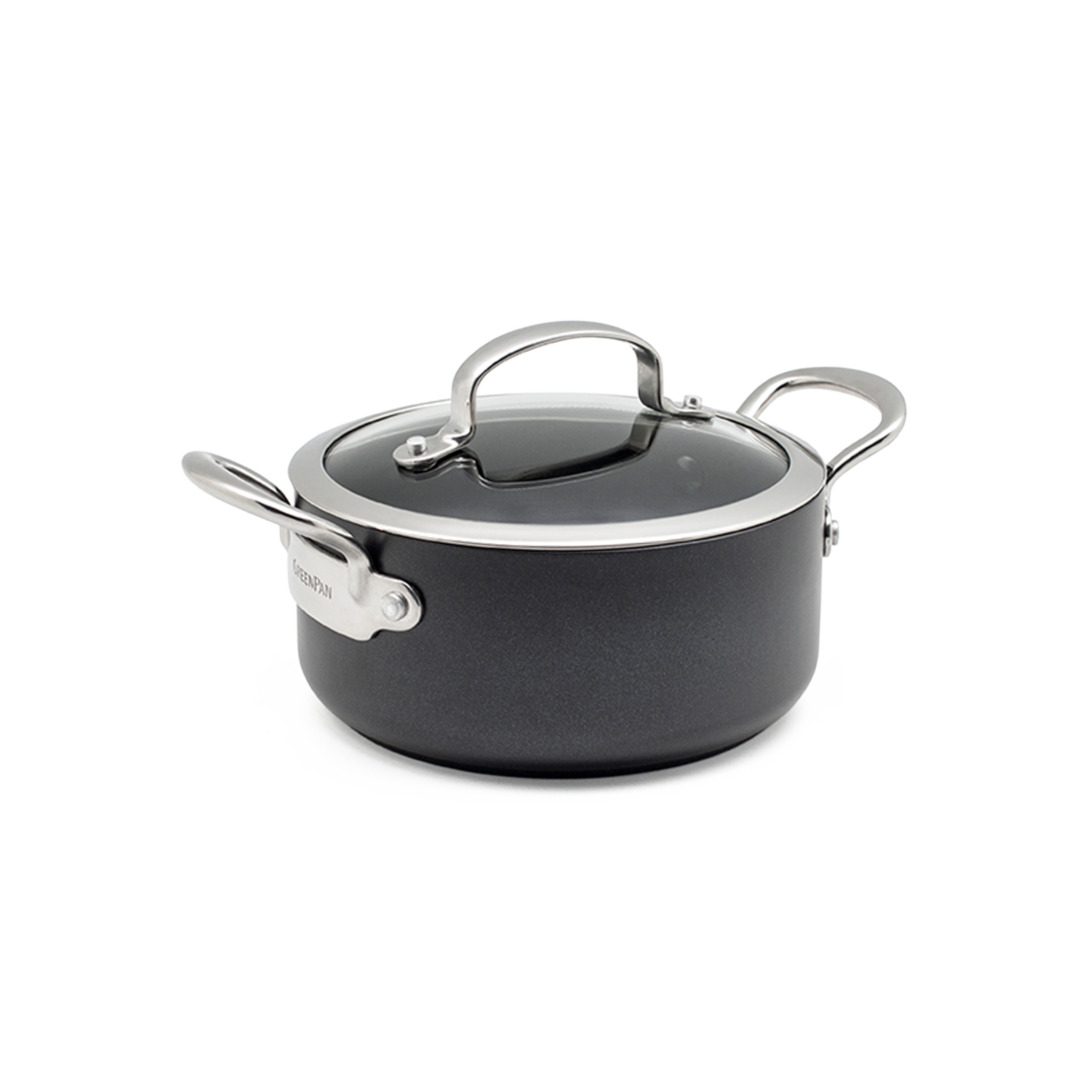  Barcelona Kookpan met deksel 18cm zwart