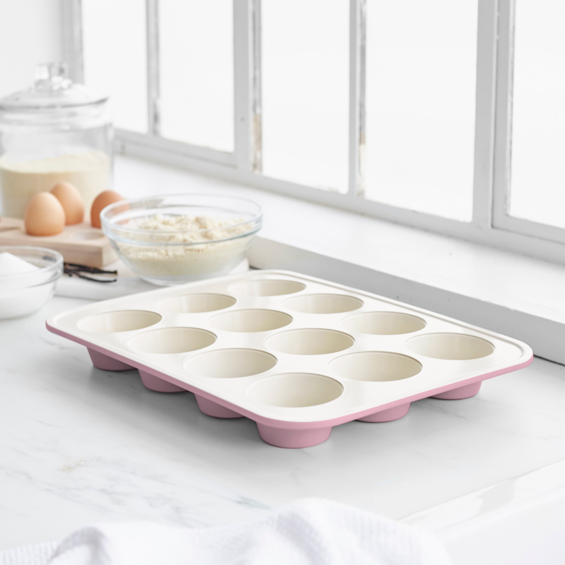 Contour Roze Bakvorm voor 12 Muffins