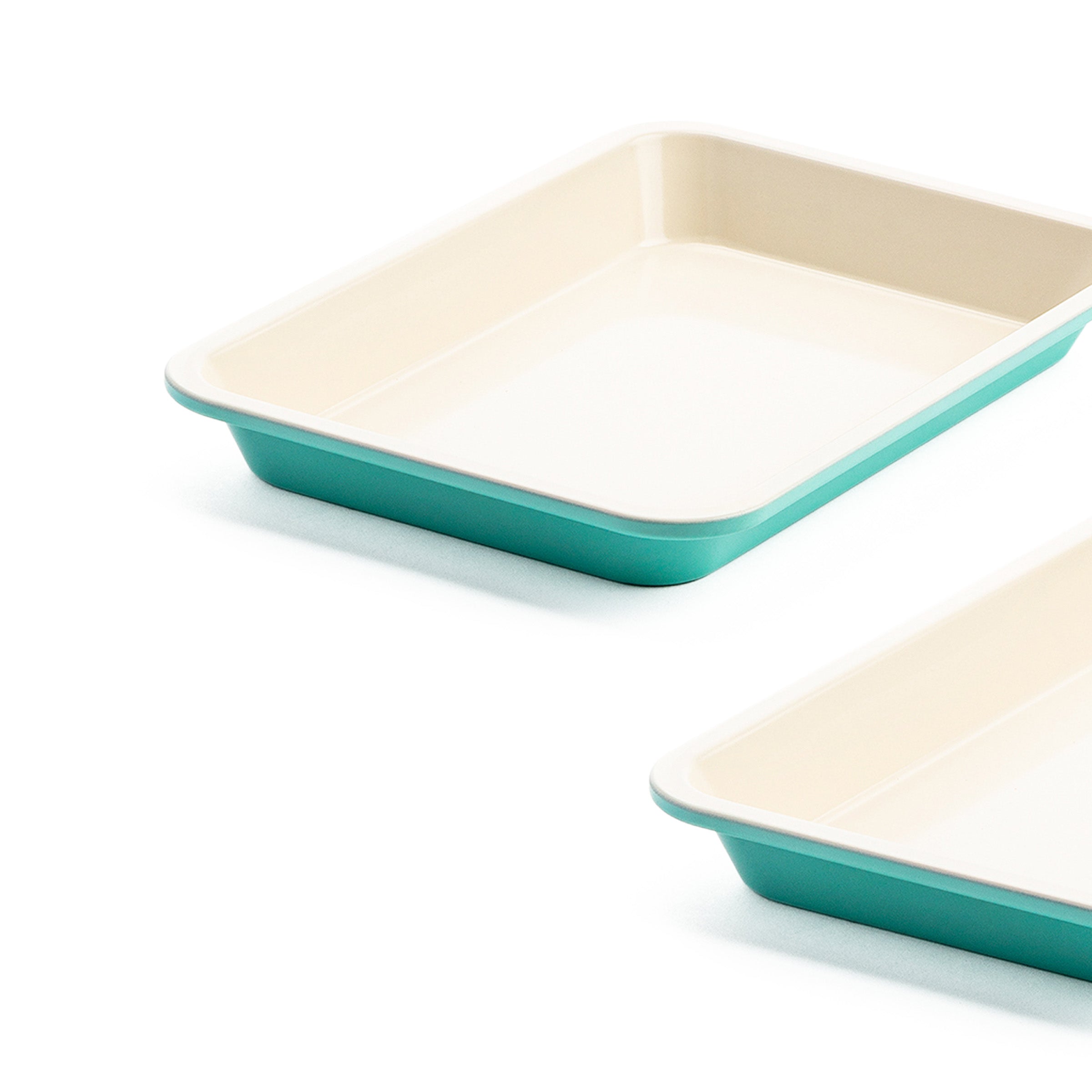 Contour Turquoise Koekjesplaten 2-delig 