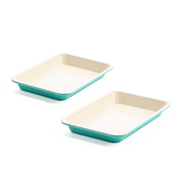 Contour Turquoise Koekjesplaten 2-delig 