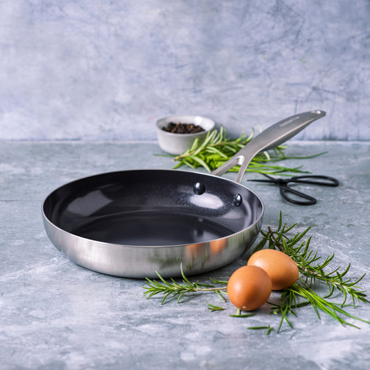  Geneva Koekenpan 28cm zilver met eieren