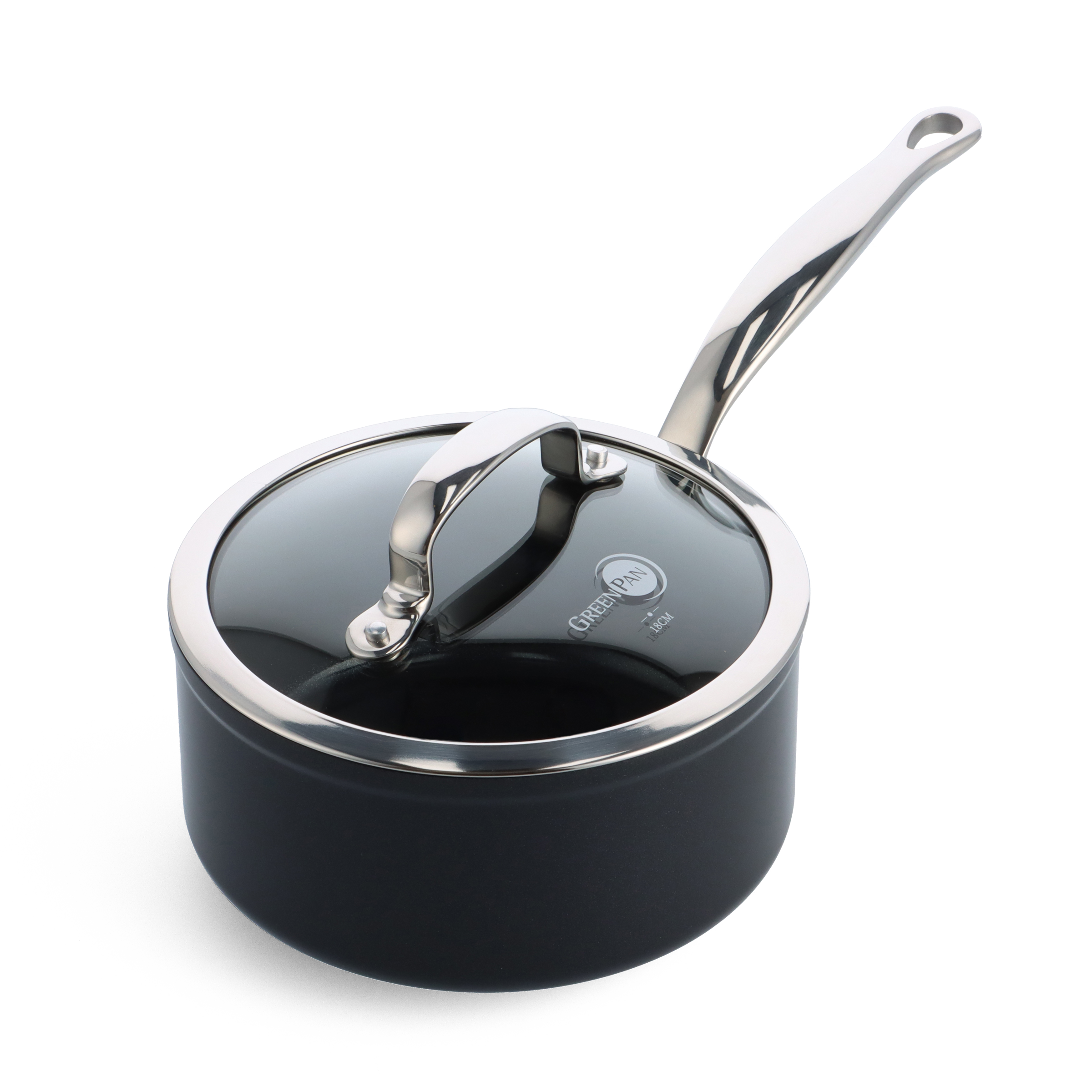 Barcelona Pro Steelpan met deksel 18cm zwart 