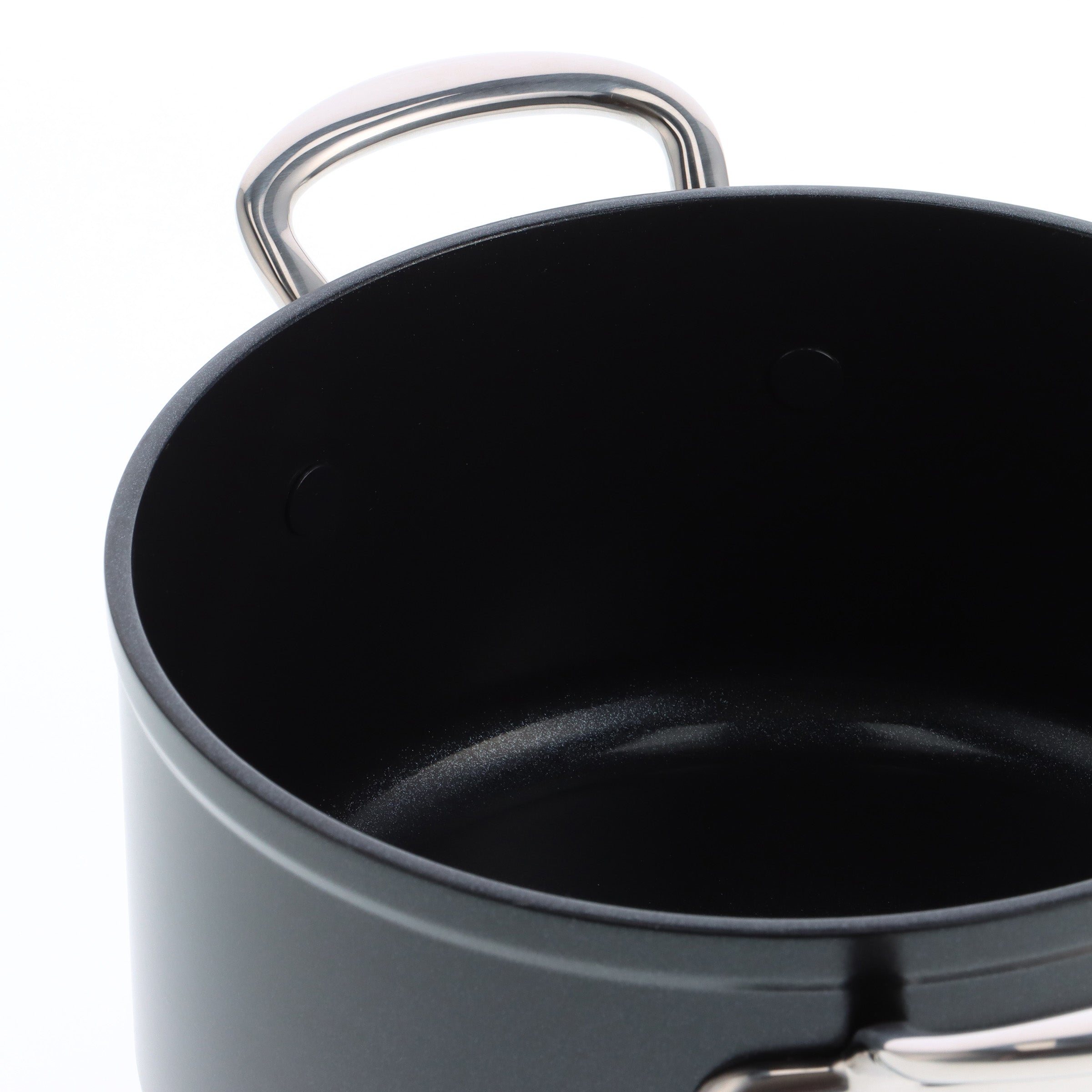 Barcelona Pro Kookpan met deksel 20cm zilver binnenkant