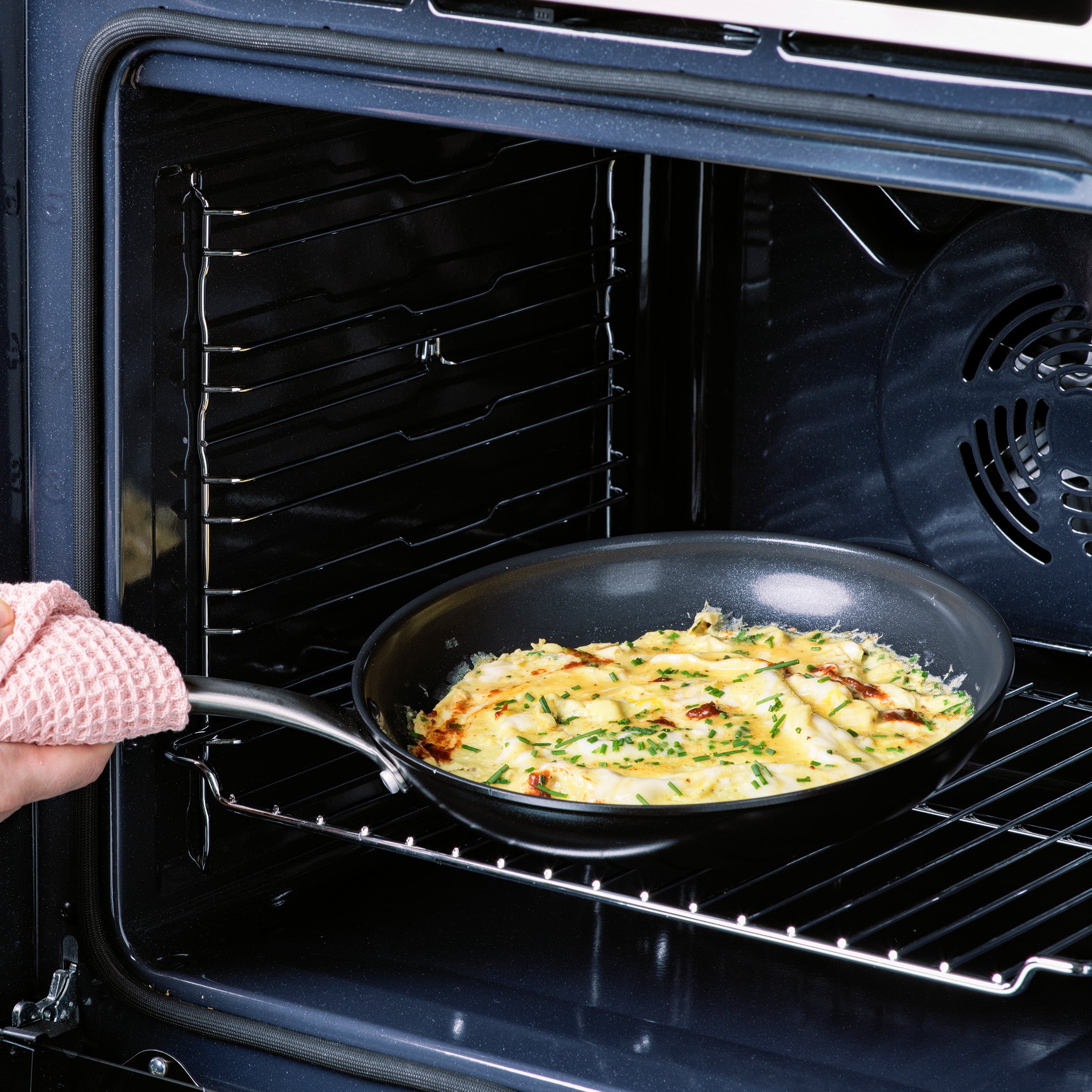 Lima Midnight Koekenpannenset 2-delig 20+26cm zwart in oven