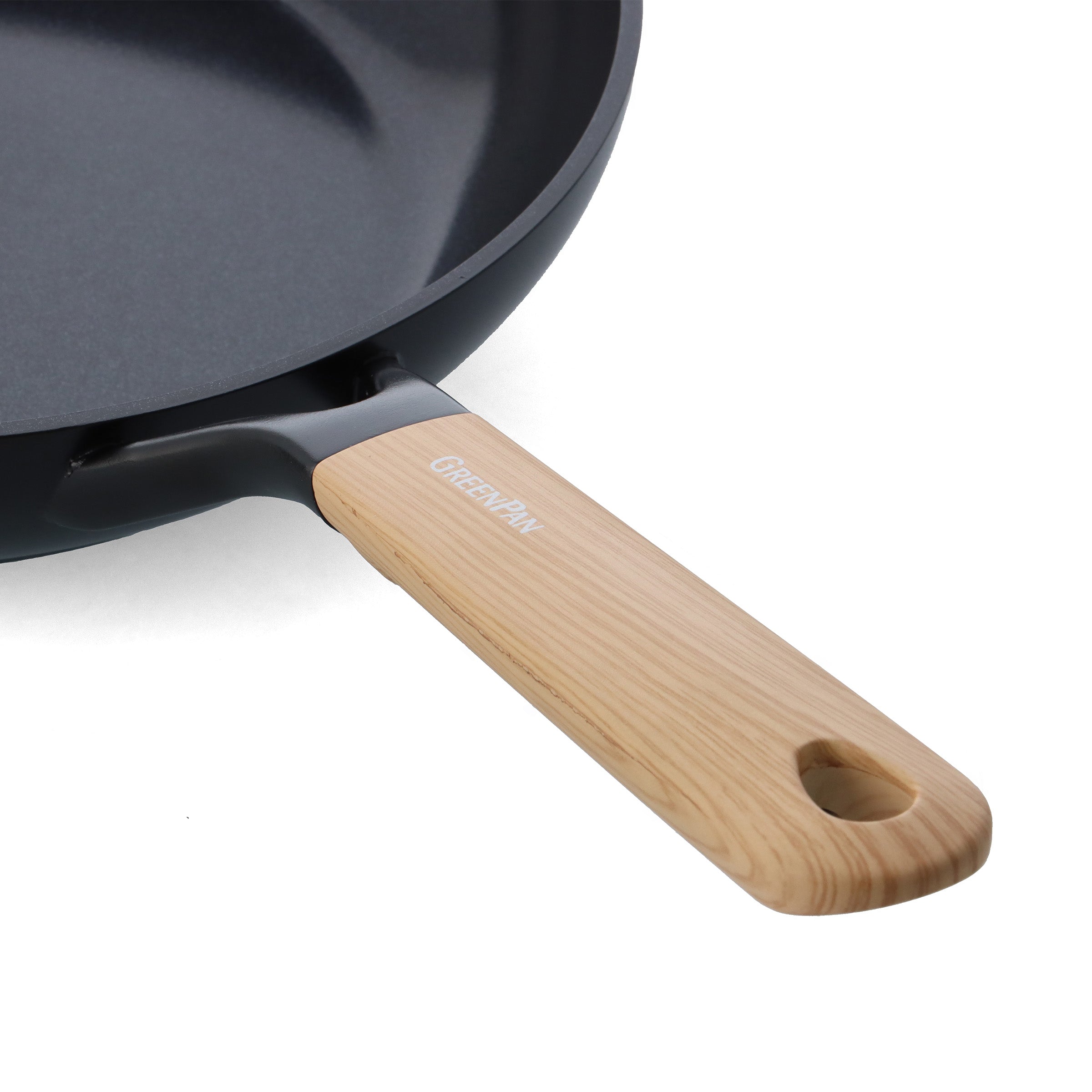 Eco-Smartshape Koekenpan Light Wood 28cm zwart handvat