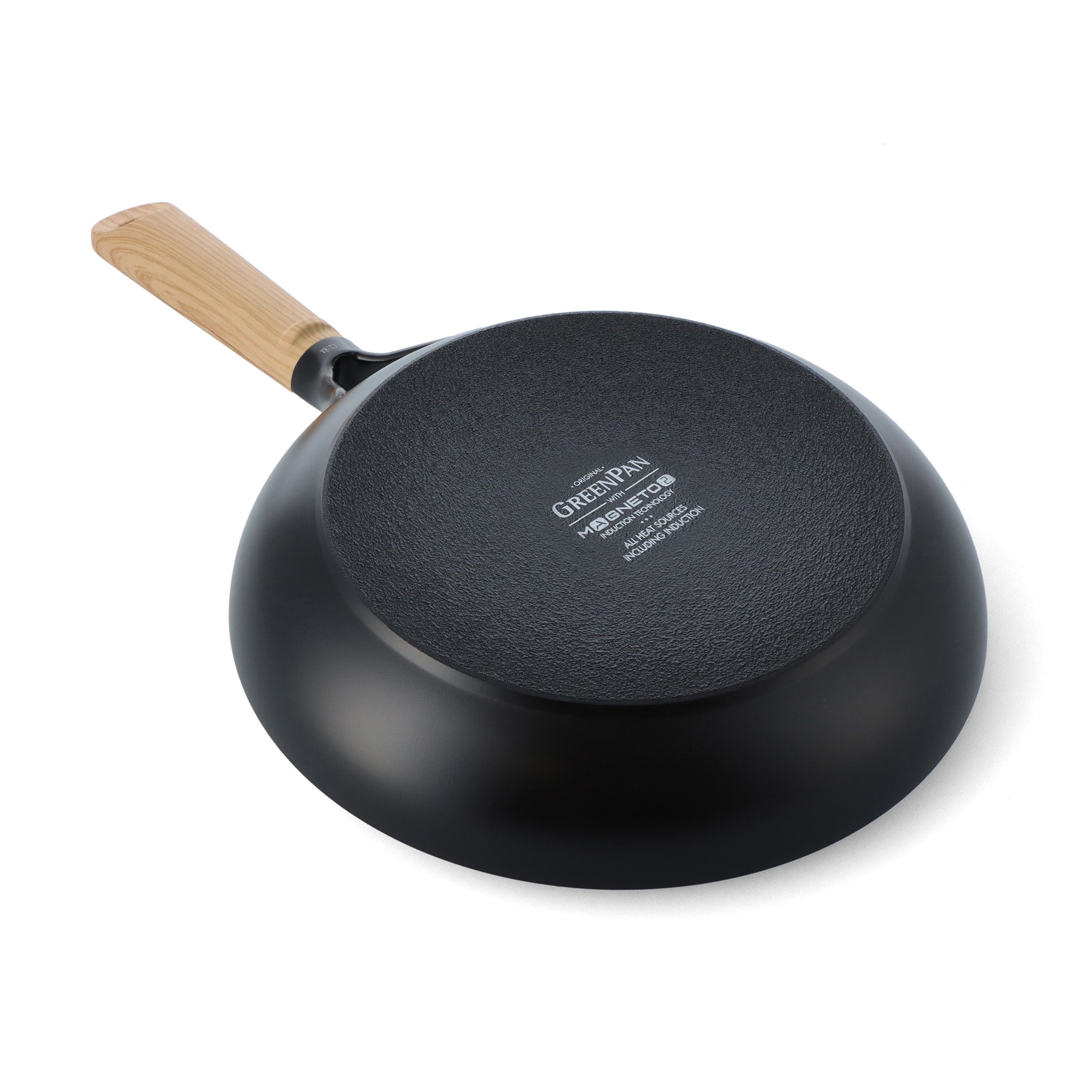 Eco-Smartshape Koekenpan Light Wood 28cm zwart onderaanzicht