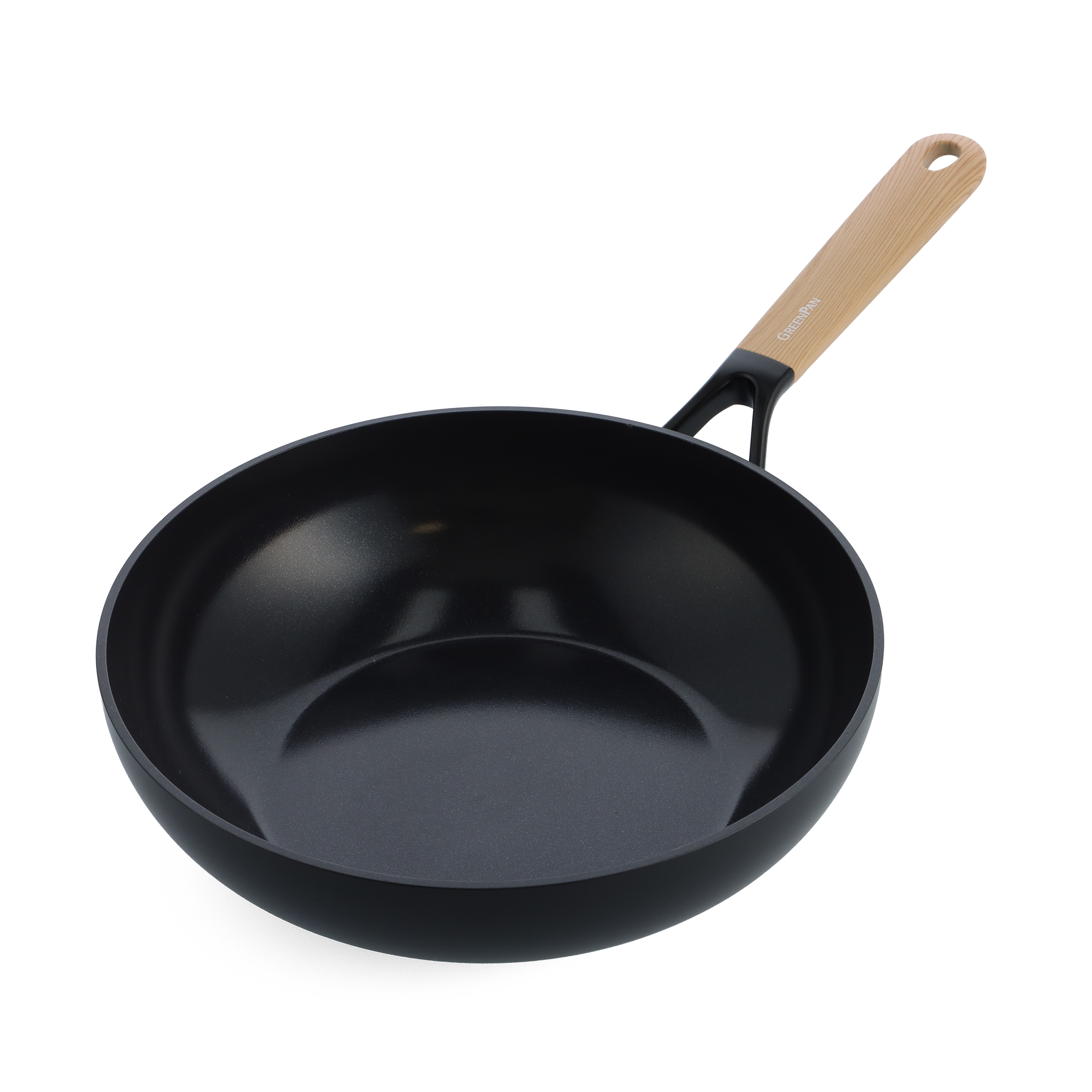 Eco-Smartshape Wok Light Wood 28cm zwart