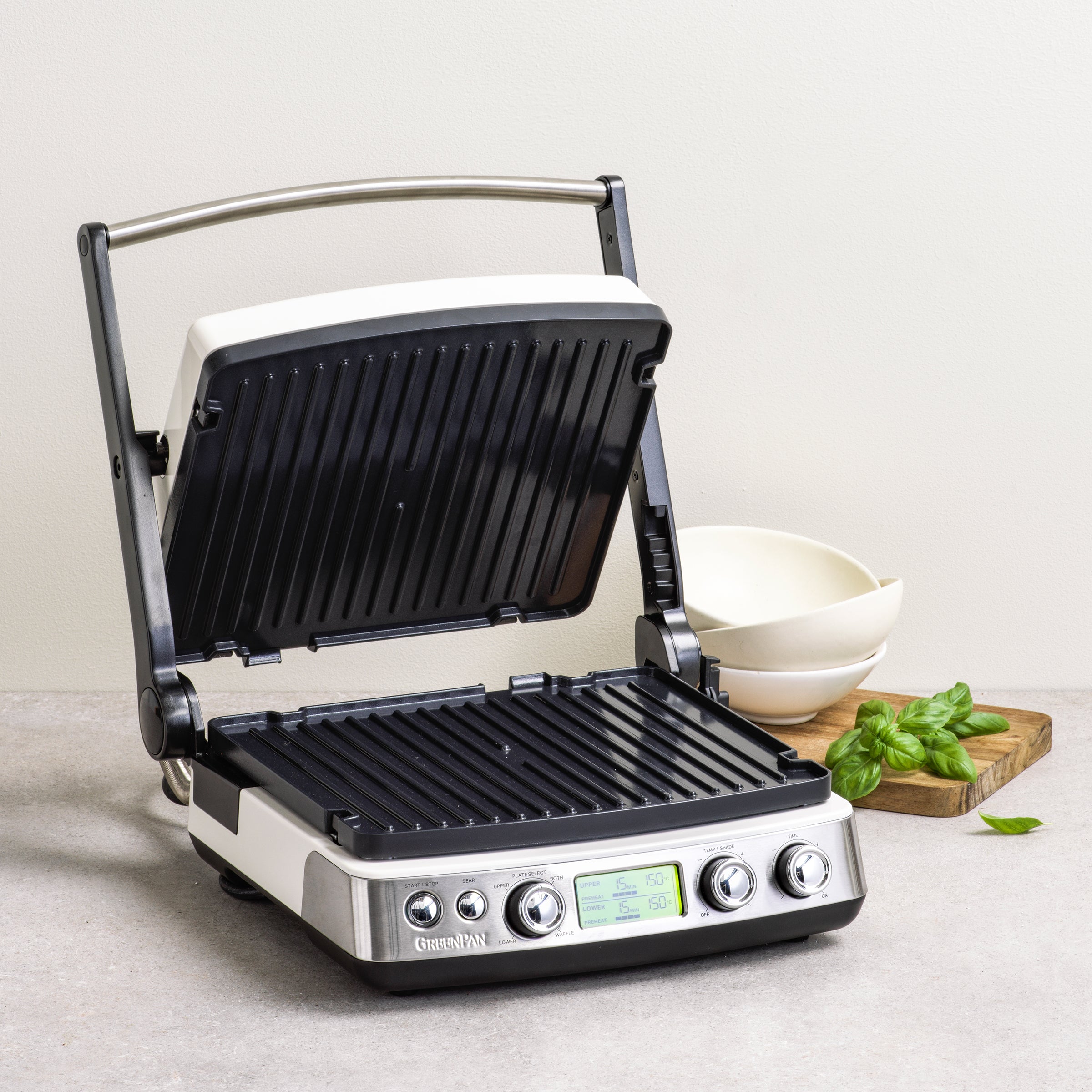 Belgische wafelplaten - contactgrill zwart contactgrill