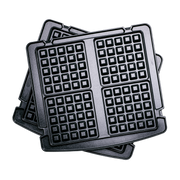 Belgische wafelplaten - contactgrill zwart