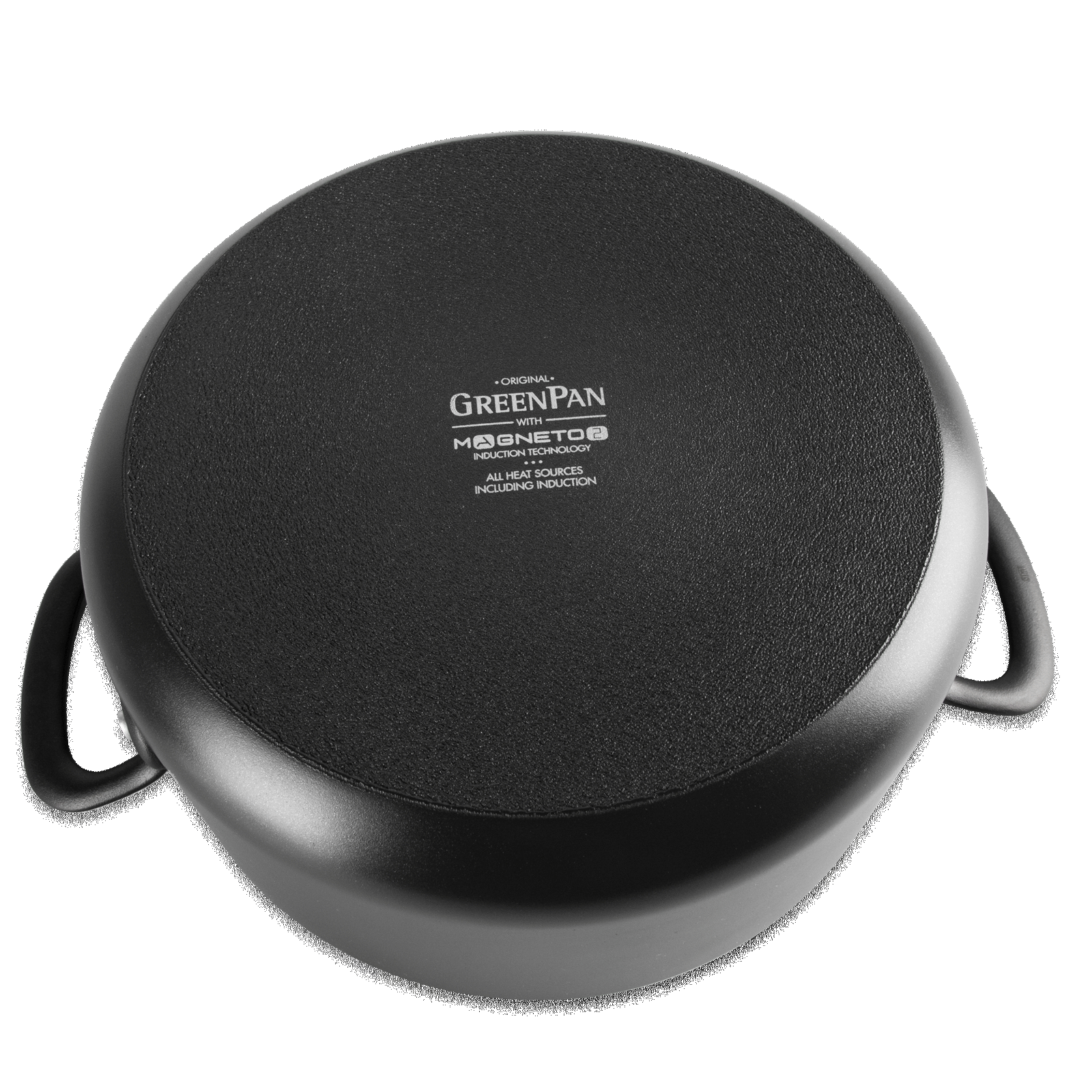 Craft Kookpan met Deksel 24cm zwart onderaanzicht