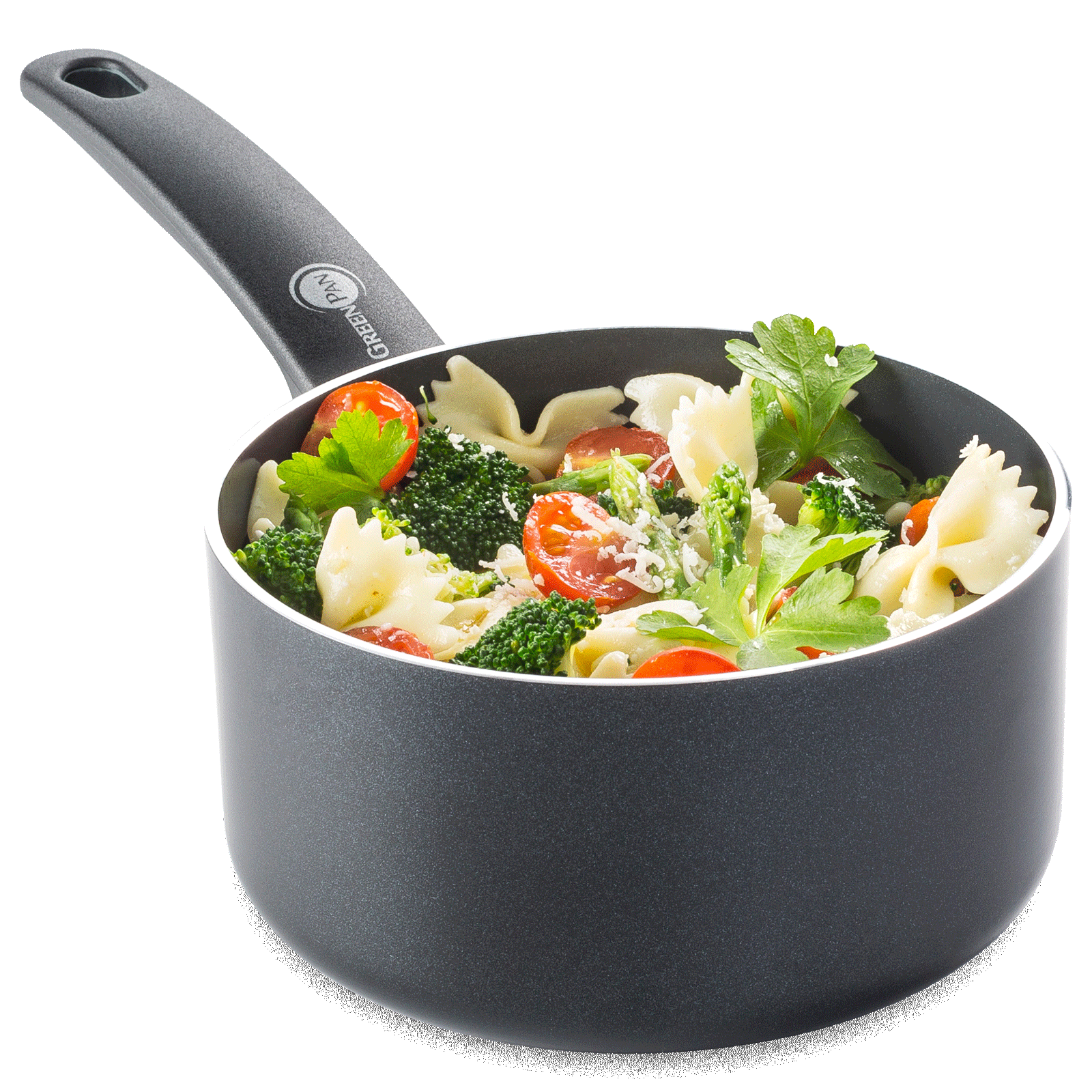 Cambridge Black Steelpan 16cm zwart met pasta