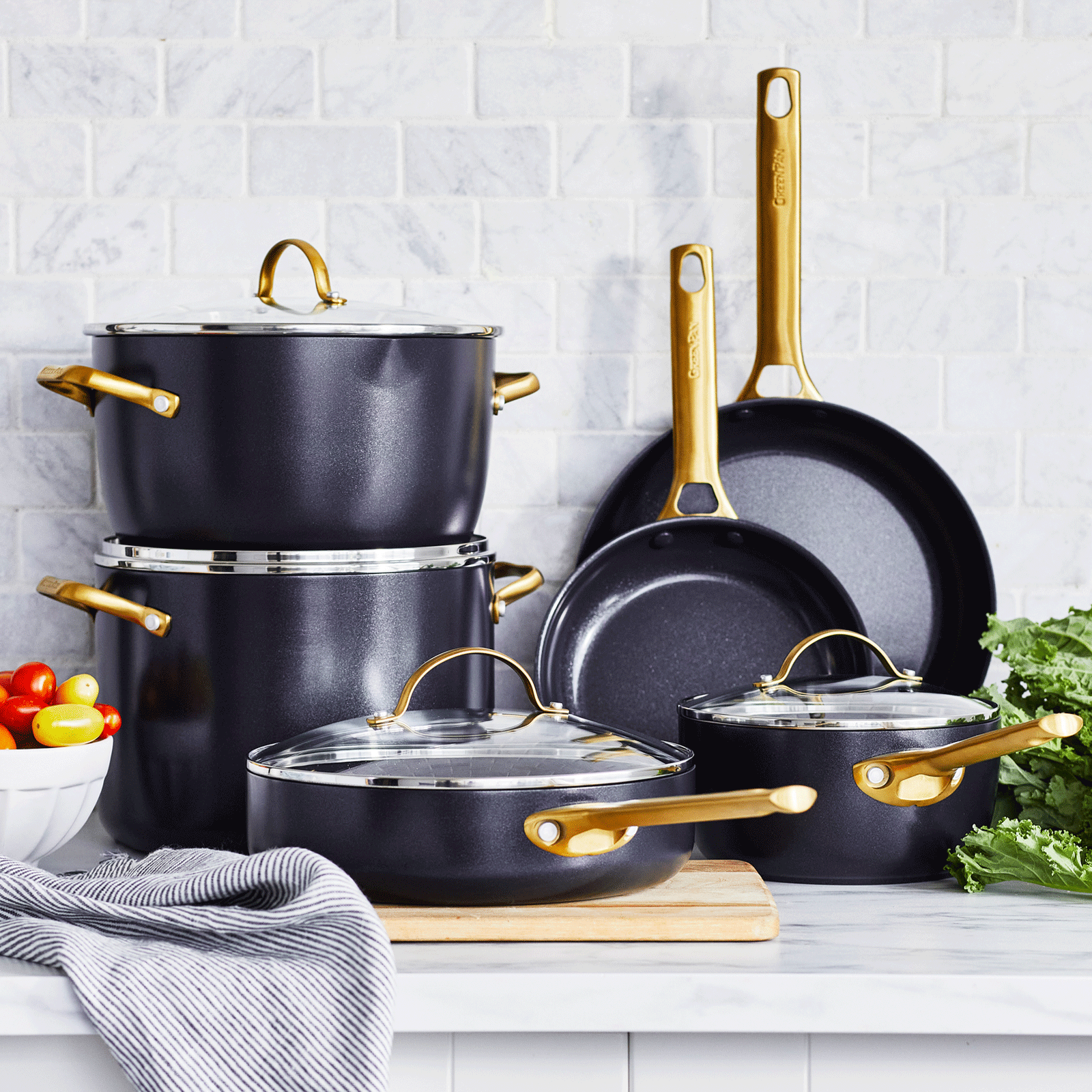 Padova Reserve Koekenpannenset 2-delig 20+28cm zwart collectie