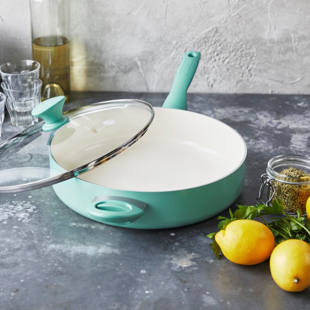  Rio Turquoise Hapjespan met deksel 30cm