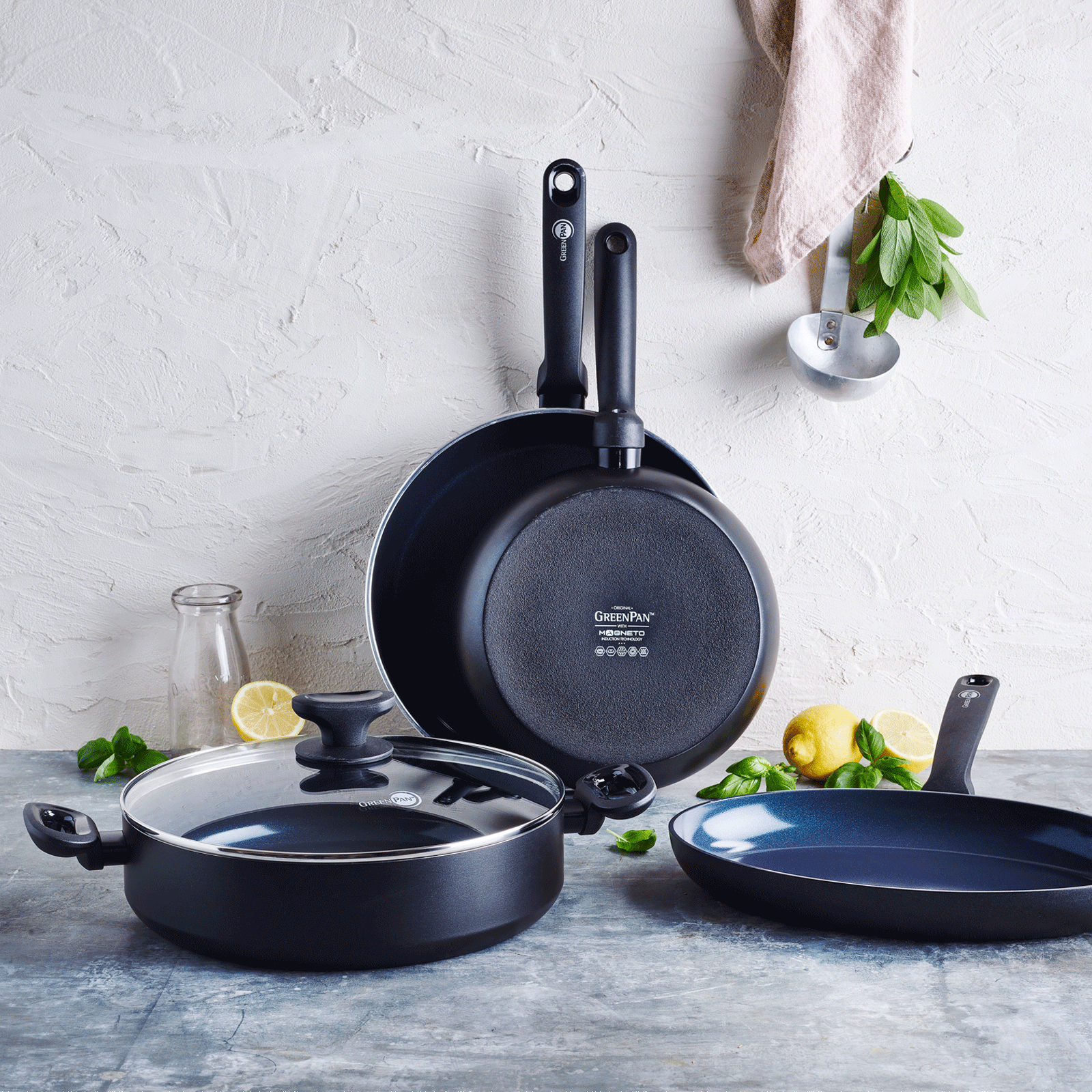 Torino Koekenpan 20cm zwart collectie
