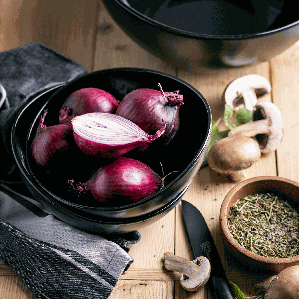 Chop & Grill Vaathanddoeken Set 3-delig grijs  met serveerkommen 