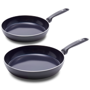 Torino Koekenpannenset 2-delig 24+28cm zwart