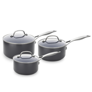 Venice Pro Steelpannenset 6-delig 16+18+20cm grijs