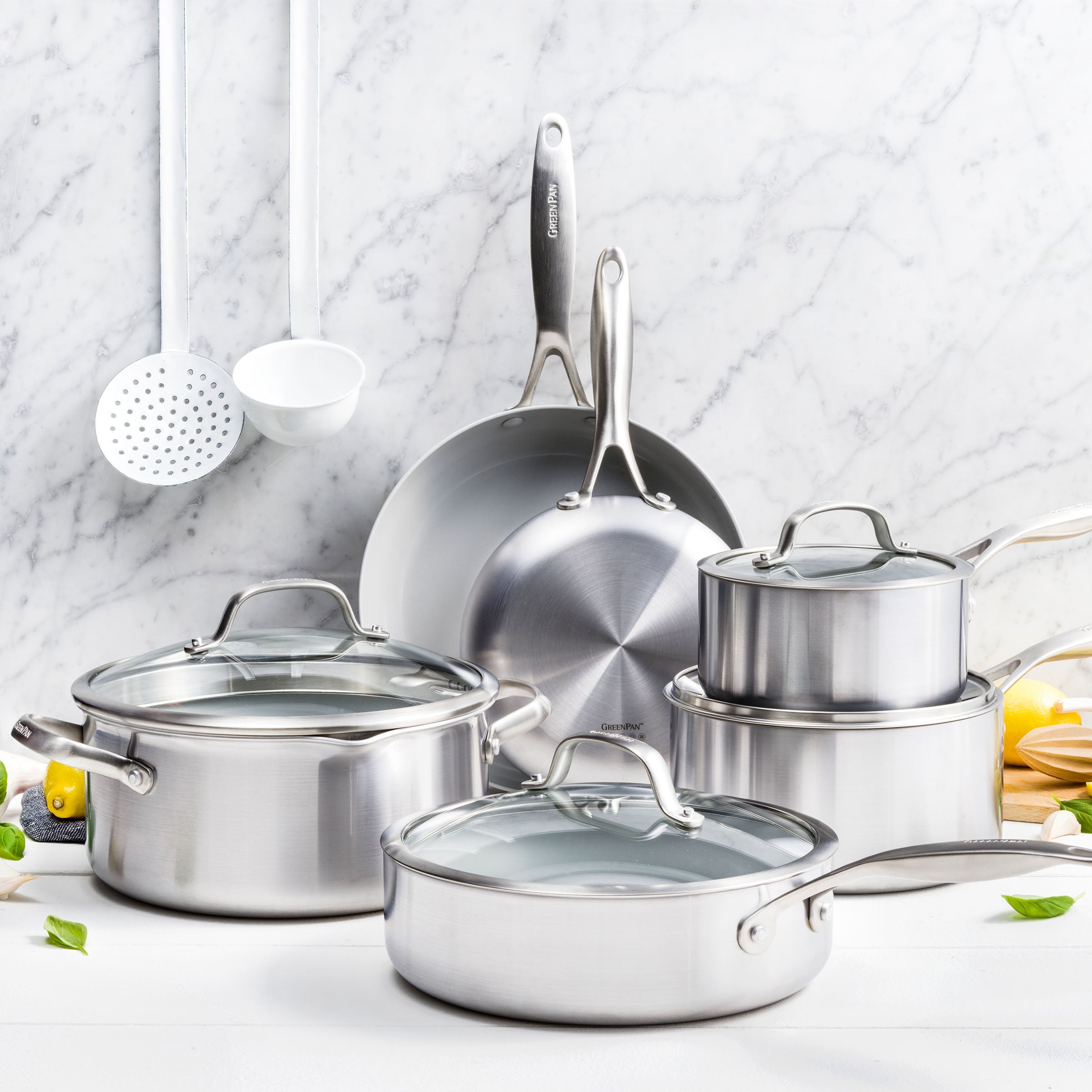 Venice Pro Evershine 7-delige set 16+24+26cm zilver collectie