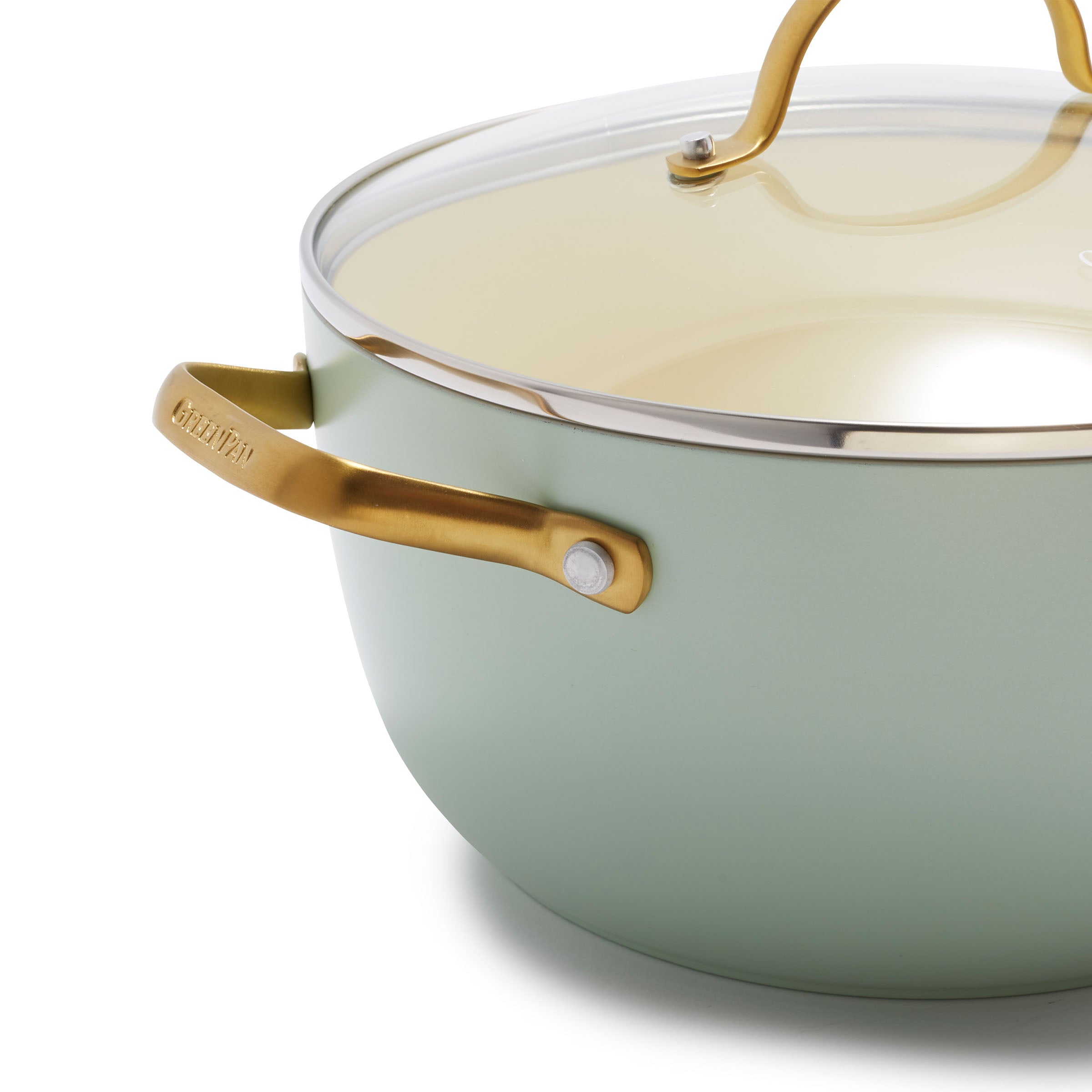Padova Reserve Mint Green 10-delig munt groen handvat kookpan