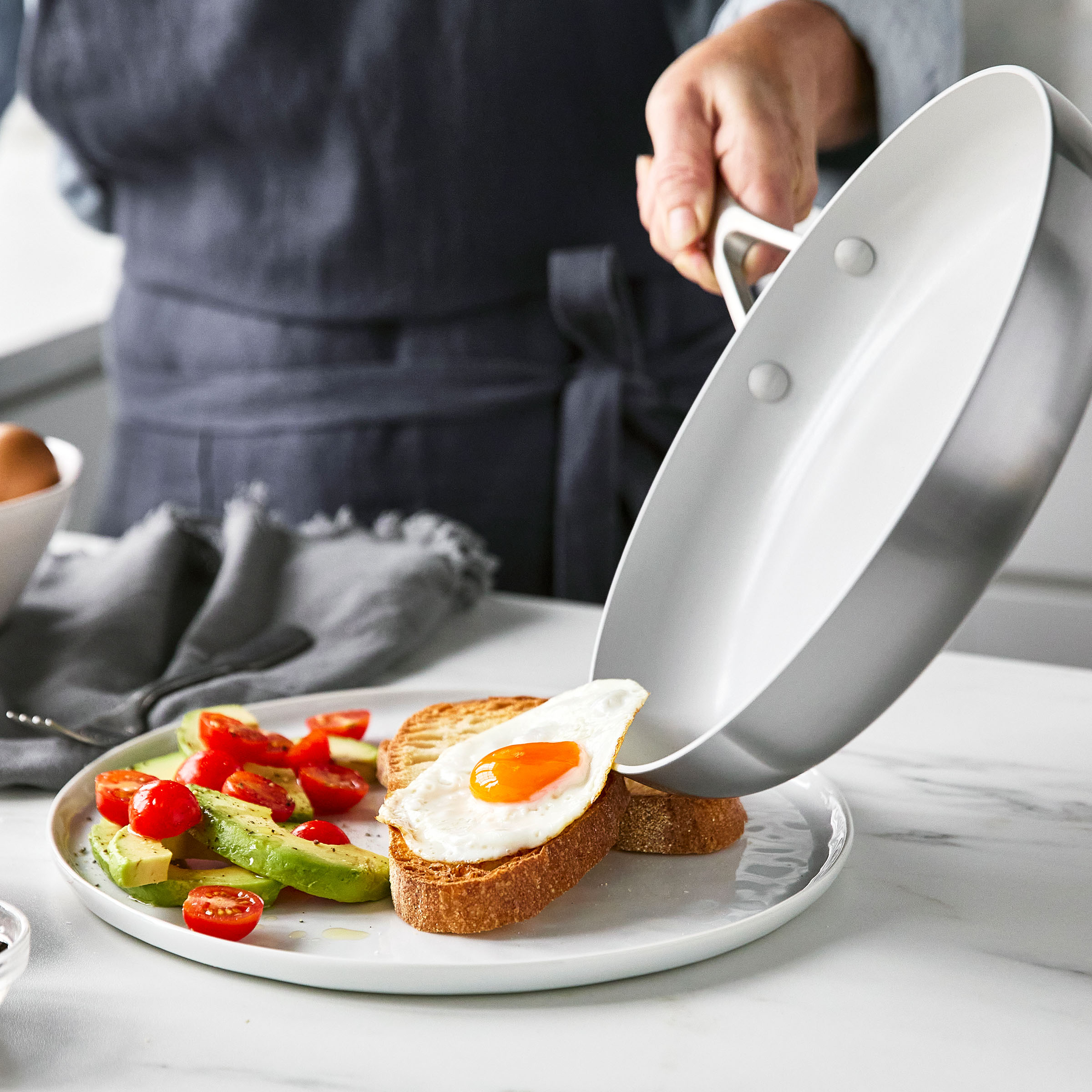 Venice Pro Evershine 7-delige set 16+24+26cm zilver braadpan met spiegelei
