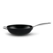 Copenhagen Wokpan 30cm zwart zijaanzicht