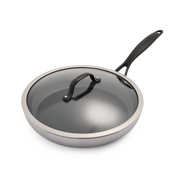 Venice Pro Noir Koekenpan 30cm met deksel zilver