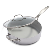 Venice Pro Evershine Hapjespan met deksel 28cm zilver