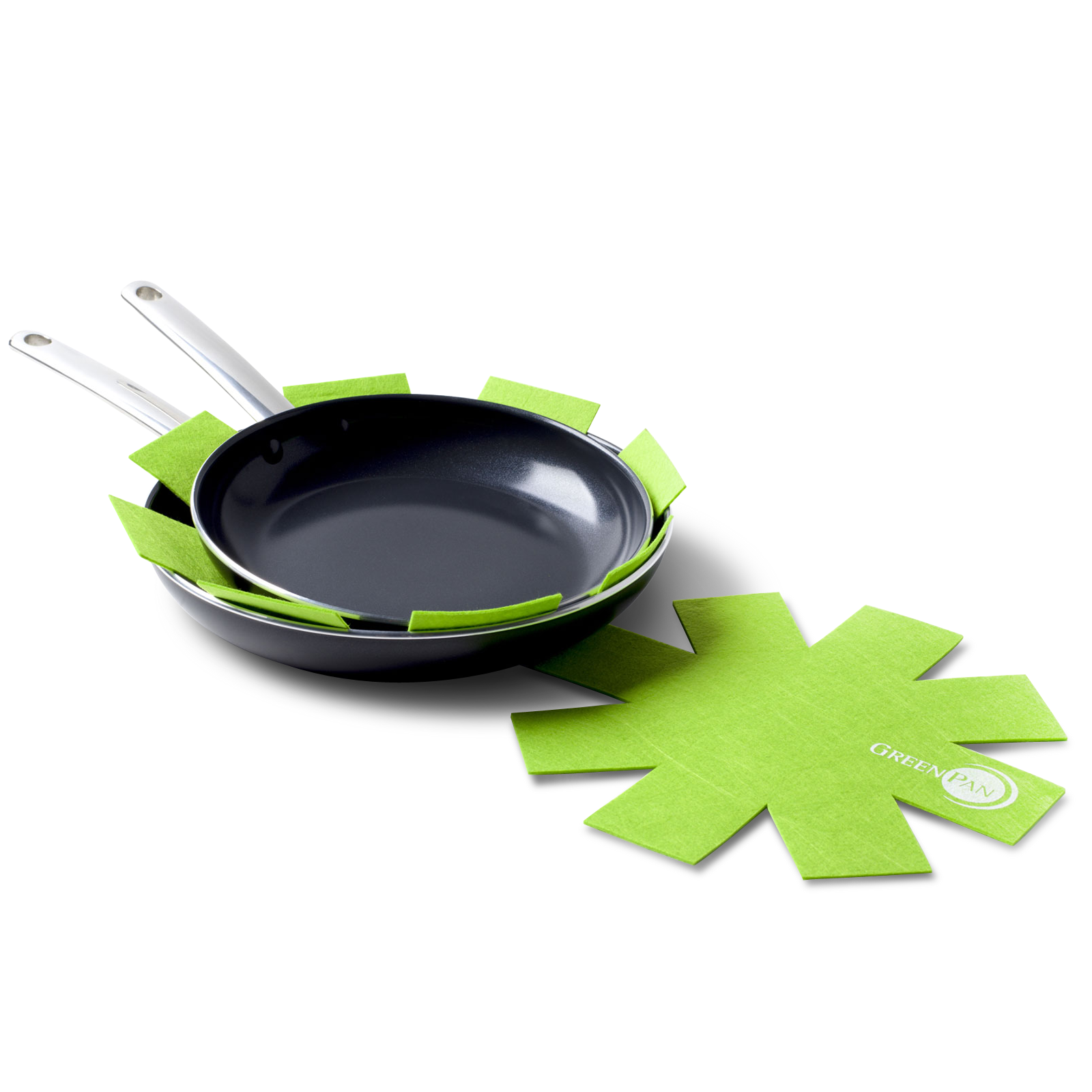 Panbeschermer 2 stuks small & medium groen medium